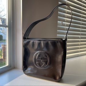 Authentic GUCCI Vintage brown Hobo shoulder bag